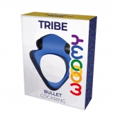 Синее эрекционное кольцо Wooomy Tribeс с вибрацией - Adrien Lastic - в Прокопьевске купить с доставкой