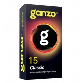 Классические презервативы с обильной смазкой Ganzo Classic - 15 шт. - Ganzo - купить с доставкой в Прокопьевске