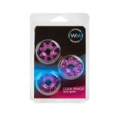 Набор из 3 лиловых эрекционных колец различной формы - Erowoman-Eroman - в Прокопьевске купить с доставкой