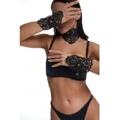 Фигурный набор для БДСМ-игр с узорами и золотистой фурнитурой - Crazy Handmade - купить с доставкой в Прокопьевске Фигурный набор для БДСМ-игр с узорами и золотистой фурнитурой - Crazy Handmade - купить с доставкой в Прокопьевске