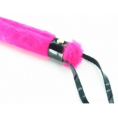 Нежная плеть с розовым мехом BDSM Light - 43 см. - БДСМ Арсенал - купить с доставкой в Прокопьевске