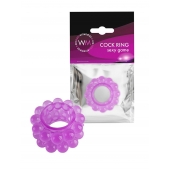 Лиловое эрекционное кольцо с 2 рядами стимулирующих шариков - Erowoman-Eroman - в Прокопьевске купить с доставкой