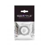 Эластичное эрекционное кольцо с длинными черными «ресничками» - Sextaz - в Прокопьевске купить с доставкой