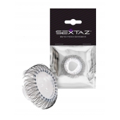 Эластичное эрекционное кольцо с длинными черными «ресничками» - Sextaz - в Прокопьевске купить с доставкой