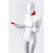 Красный ошейник с подкладкой из меха - ToyFa - купить с доставкой в Прокопьевске