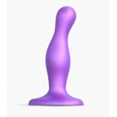 Фиолетовая насадка Strap-On-Me Dildo Plug Curvy size S - Strap-on-me - купить с доставкой в Прокопьевске