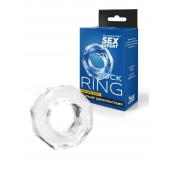 Прозрачное эрекционное кольцо в форме гайки - Sex Expert - в Прокопьевске купить с доставкой