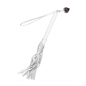 Белая кожаная плеть - 50 см. - Pecado - купить с доставкой в Прокопьевске