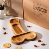 Деревянное блюдо для подачи в форме члена (25 х 16,5 х 1,7 см) - Сима-Ленд - купить с доставкой в Прокопьевске