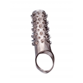 Дымчатая насадка на пенис с шипами и выпуклостями - 12 см. - Sex Expert - в Прокопьевске купить с доставкой