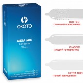 Презервативы OKOTO Mega Mix - 18 шт. - Sitabella - купить с доставкой в Прокопьевске