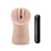 Телесный мастурбатор-вагина Ayumi с вибрацией - Blush Novelties - в Прокопьевске купить с доставкой