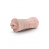 Телесный мастурбатор-ротик Nicole Vibrating Masturbator - Blush Novelties - в Прокопьевске купить с доставкой