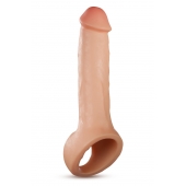 Телесная насадка-удлинитель Thrive 8.75 Inch Realistic Penis Extender Sleeve - 22,2 см. - Blush Novelties - в Прокопьевске купить с доставкой