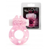 Розовое эрекционное виброкольцо в форме зайчика - 1137 - в Прокопьевске купить с доставкой