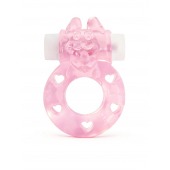 Розовое эрекционное виброкольцо в форме зайчика - 1137 - в Прокопьевске купить с доставкой