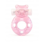 Розовое эрекционное виброкольцо в форме мишки - 1137 - в Прокопьевске купить с доставкой
