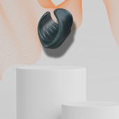 Серый сквозной мастурбатор с вибрацией Manwan Starter - Manwan - в Прокопьевске купить с доставкой