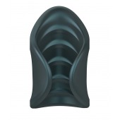 Серый сквозной мастурбатор с вибрацией Manwan Starter - Manwan - в Прокопьевске купить с доставкой