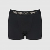 Черные трусики-боксеры для фиксации насадок Strap-on-me Harness Lingerie Allure - size S - Strap-on-me - купить с доставкой в Прокопьевске
