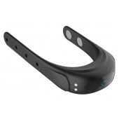 Черное эрекционное виброкольцо на ремешках - Boys of Toys - в Прокопьевске купить с доставкой