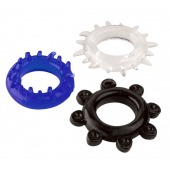 Набор из 3 эрекционных колец разного цвета и рельефа - Boys of Toys - в Прокопьевске купить с доставкой