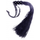 Черная силиконовая плетка - 25,4 см. - Boys of Toys - купить с доставкой в Прокопьевске