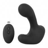 Черная анальная вибропробка с функцией расширения RC Butt Plug with 3 functions - Orion - в Прокопьевске купить с доставкой