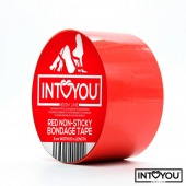 Красный скотч для фиксации Non-Sticky Bondage Tape - 15 м. - Intoyou - купить с доставкой в Прокопьевске