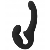 Черный безремневой страпон Share Lite - Fun Factory - купить с доставкой в Прокопьевске