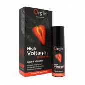 Жидкий вибратор Orgie High Voltage Strawberry - 15 мл. - ORGIE - купить с доставкой в Прокопьевске