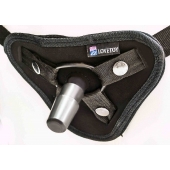 Страпон с 2 насадками и вибрацией UniStrap - 20 и 18 см. - LOVETOY (А-Полимер) - купить с доставкой в Прокопьевске