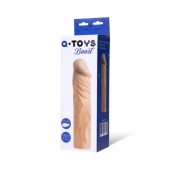 Насадка с ярко выраженной головкой и рельефным стволом - 19 см. - A-toys - в Прокопьевске купить с доставкой