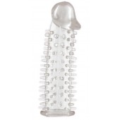 Прозрачная насадка на половой член с закрытой головкой и шипами - 12,5 см. - ToyFa - в Прокопьевске купить с доставкой