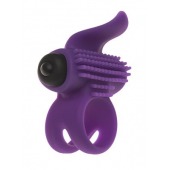 Эрекционное кольцо с подхватом мошонки и стимуляцией клитора Bullet Lastic Ring - Adrien Lastic - в Прокопьевске купить с доставкой