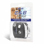 Утяжка для мошонки и пениса Cock Ring With 1  Ball Stretcher And Optional Weight Ring - BlueLine - купить с доставкой в Прокопьевске