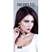 Чёрный чокер-кляп Iman Black - Rebelts - купить с доставкой в Прокопьевске