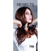 Чёрный кожаный чокер-кляп Tyra Black - Rebelts - купить с доставкой в Прокопьевске