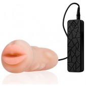 Мастурбатор-ротик с вибрацией REALSTUFF VIBRATING MASTURBATOR MOUTH - Dream Toys - в Прокопьевске купить с доставкой