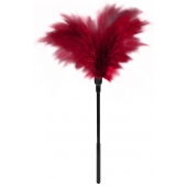 Пластиковая метелочка с красными пёрышками Small Feather Tickler - 32 см. - Blush Novelties - купить с доставкой в Прокопьевске