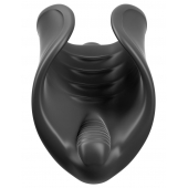 Чёрный мастурбатор Vibrating Silicone Stimulator с вибрацией - Pipedream - в Прокопьевске купить с доставкой