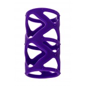 Фиолетовая насадка-сетка на пенис - 7,5 см. - A-toys - в Прокопьевске купить с доставкой