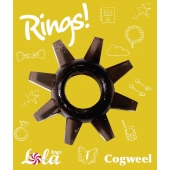 Чёрное эрекционное кольцо Rings Cogweel - Lola Games - в Прокопьевске купить с доставкой