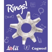 Прозрачное эрекционное кольцо Rings Cogweel - Lola Games - в Прокопьевске купить с доставкой