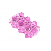 Розовая насадка на пенис Rings Armour - Lola Games - в Прокопьевске купить с доставкой