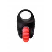Чёрно-красное эрекционное виброкольцо Erotist - Erotist Adult Toys - в Прокопьевске купить с доставкой