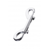 Серебристый двухсторонний карабин TOYFA Metal - ToyFa - купить с доставкой в Прокопьевске
