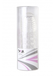 Прозрачная закрытая гелевая насадка - 13,5 см. - Toyfa Basic - в Прокопьевске купить с доставкой