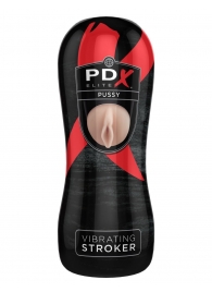 Мастурбатор-вагина Vibrating Pussy Stroker с вибрацией - Pipedream - в Прокопьевске купить с доставкой
