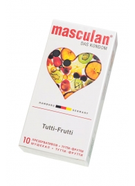 Жёлтые презервативы Masculan Ultra Tutti-Frutti с фруктовым ароматом - 10 шт. - Masculan - купить с доставкой в Прокопьевске